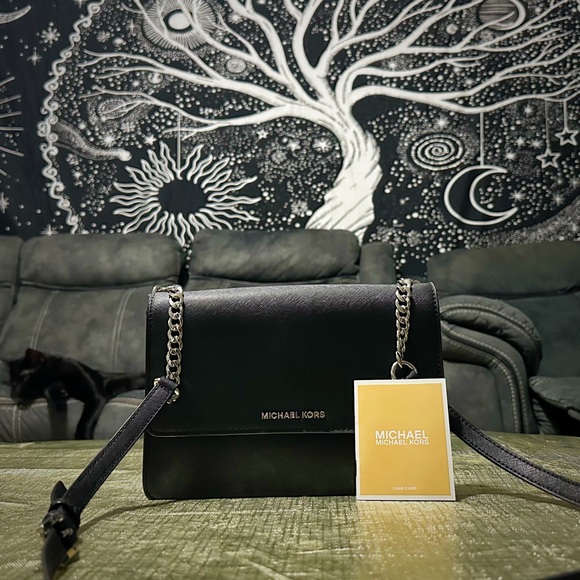 Vintage Y2K Michael Kors Black Leather Crossbody purse ❌80% OFF SALE❌ - Picture 12 of 14